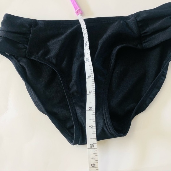 Bundle 3 Pc Art Class Halter Stripe Top Black Pink Bikinis Bottoms Set Size M8 - Picture 10 of 14